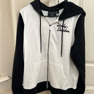Harley-Davidson Black and White Hoodie